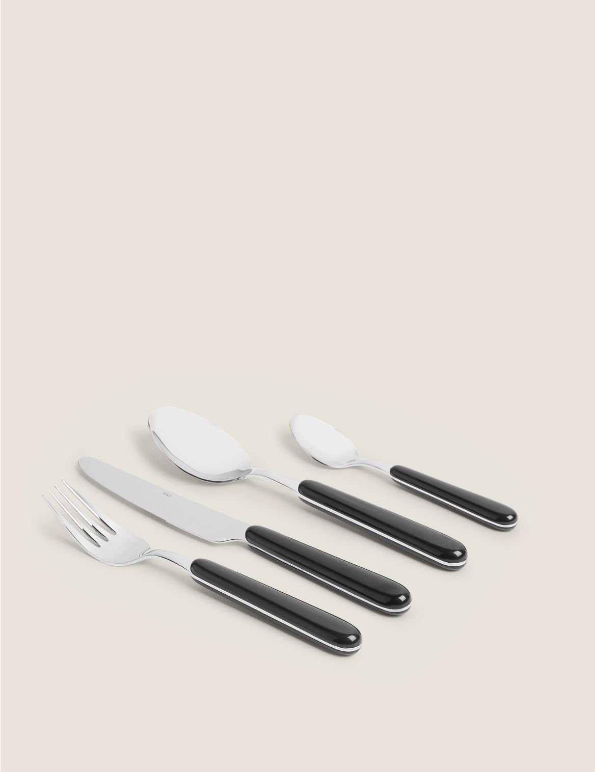 16 Piece Tribeca Cutlery Set black