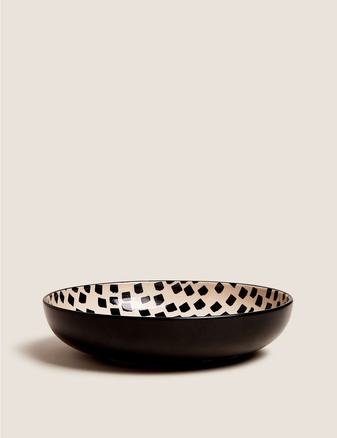 Tribeca Stoneware Pasta Bowl black