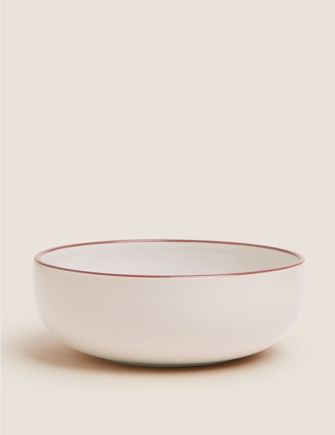 Tribeca Rimmed Stoneware Cereal Bowl red