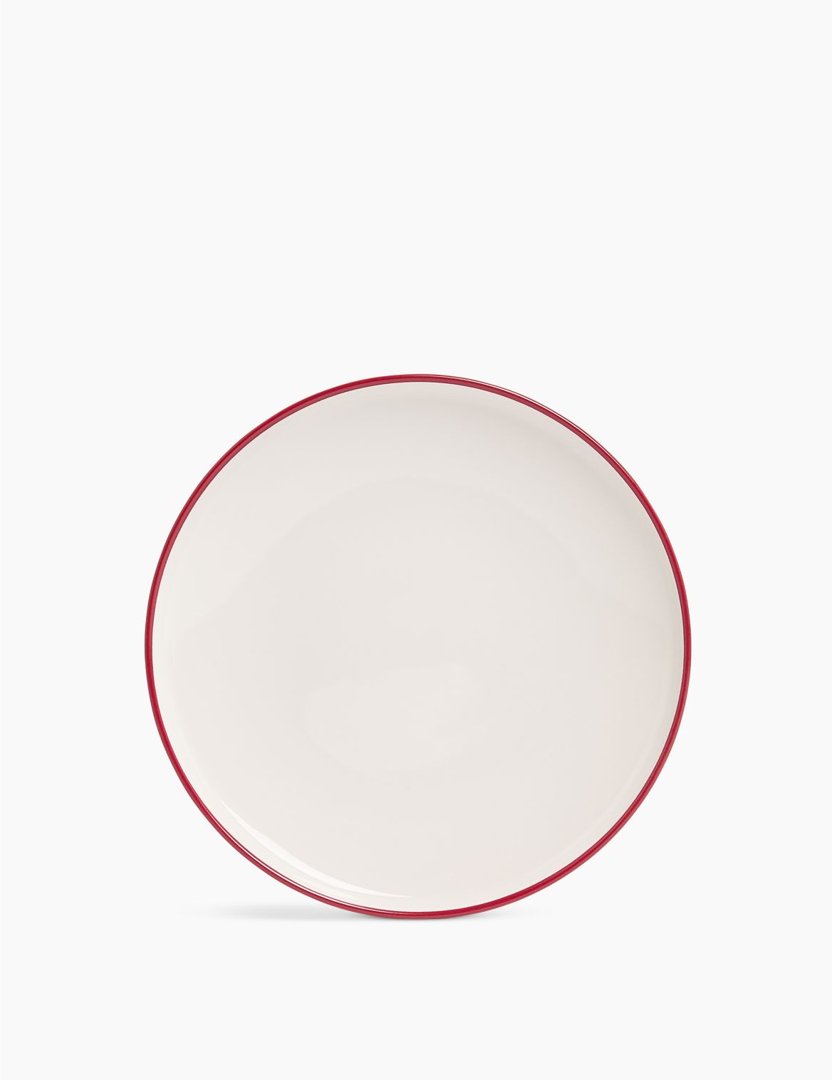 Tribeca Red Rim Side Plate red