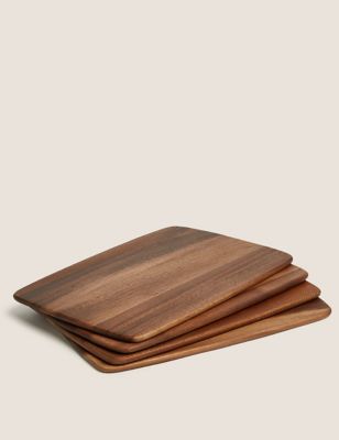 M&S Set of 4 Acacia Wooden Placemats
