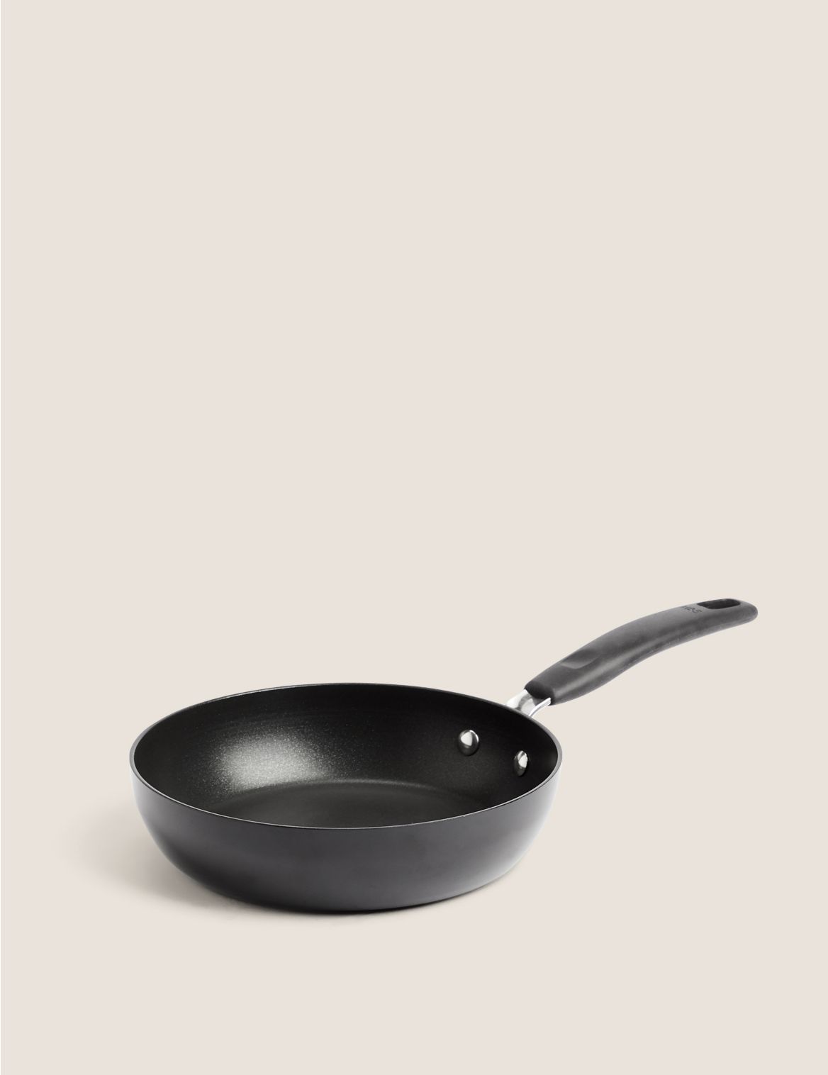 Aluminium 20cm Small Non-Stick Frying Pan black