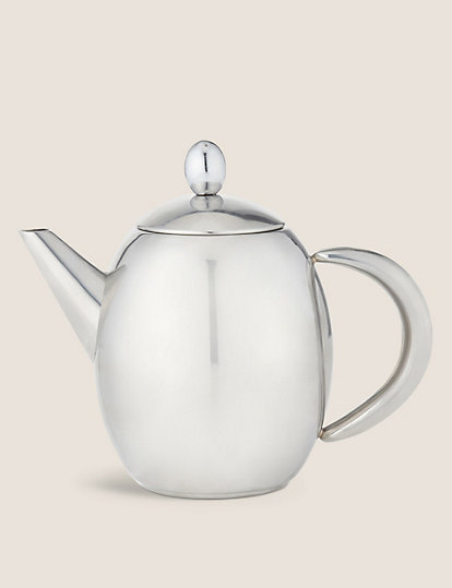 M&S Collection Milan Teapot - 1Size - Silver, Silver