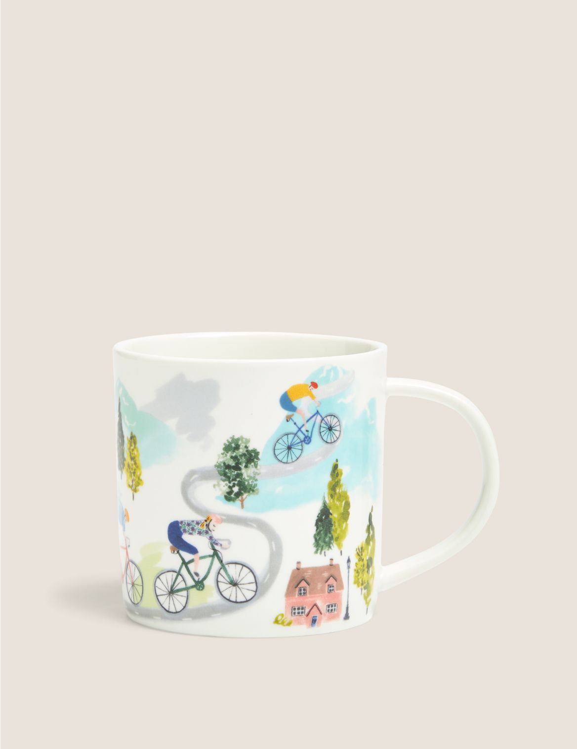 Cycling Mug multi-coloured