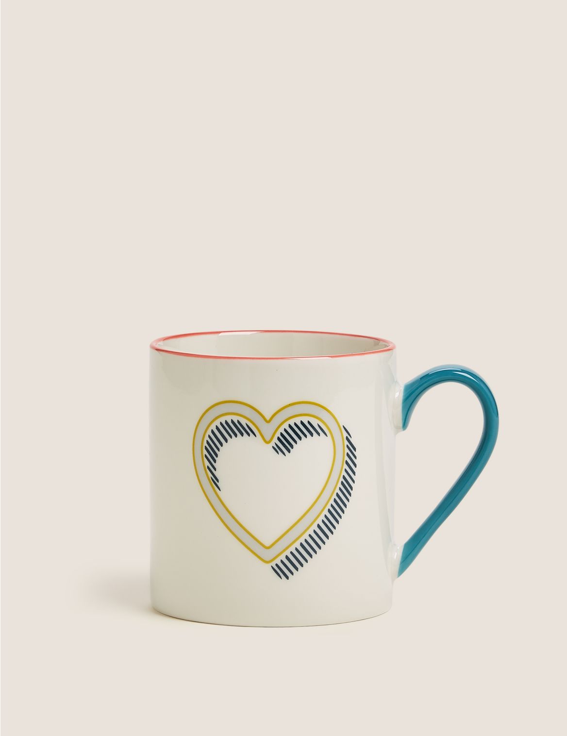 Image of Heart Mug multi-coloured