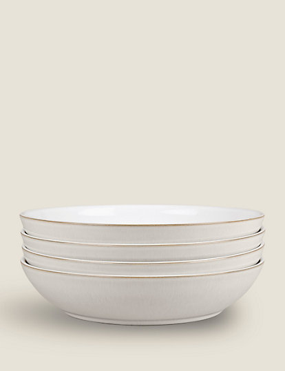 Denby Set Of 4 Natural Canvas Pasta Bowls - 1Size, Natural