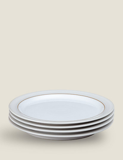 Denby Set Of 4 Natural Canvas Dinner Plates - 1Size, Natural
