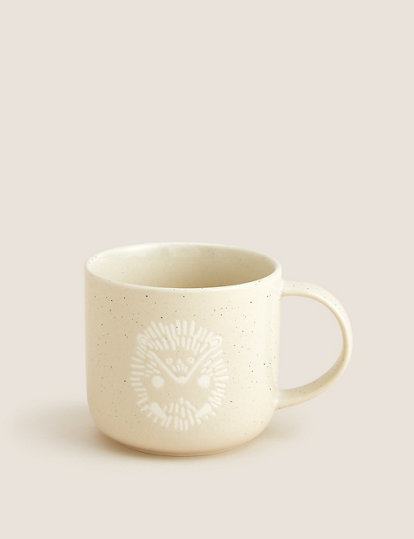 M&S Collection Hedgehog Embossed Mug - 1Size - Brown Mix, Brown Mix