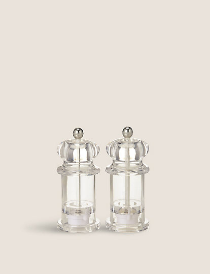 M&S Collection Salisbury Salt & Pepper Mills - 1Size - Clear, Clear