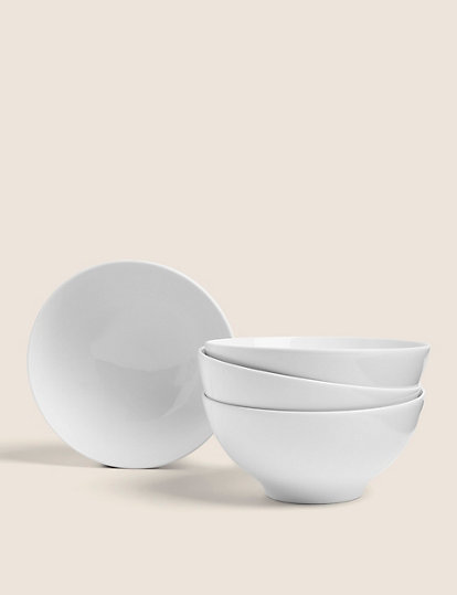M&S Collection Set Of 4 Maxim Cereal Bowls - 1Size - White, White