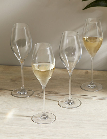 The Sommelier's Edit Set Of 4 Prosecco Glasses - 1Size - Clear, Clear