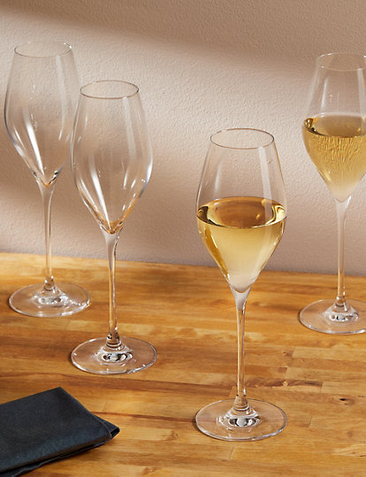 The Sommelier's Edit Set Of 4 White Wine Glasses - 1Size - Clear, Clear