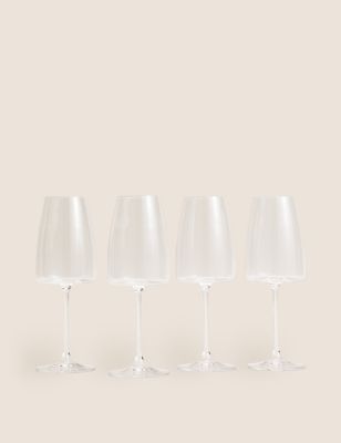 M&S Set of 4 Contemporary White Wine Glasses