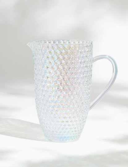 M&S Collection Lustre Picnic Jug - 1Size - Pearl, Pearl
