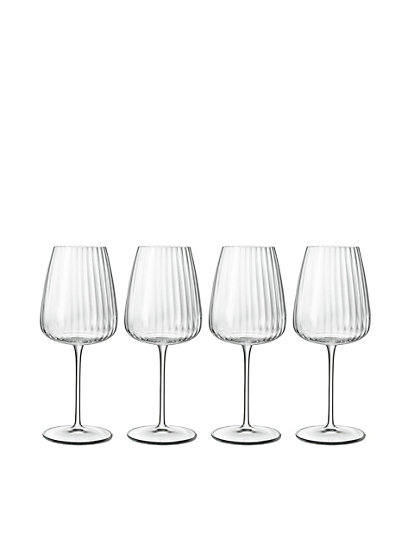 Luigi Bormioli Set Of 4 Optica White Wine Glasses - 1Size