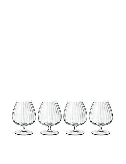 Luigi Bormioli Set Of 4 Optica Cognac Glasses - 1Size