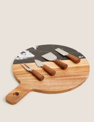 M&S Cheese Board And Knife Set