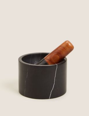 M&S Marble Pestle and Mortar