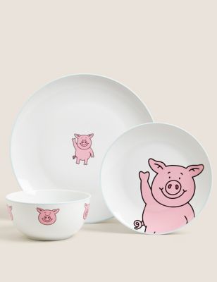 M&S 12 Piece Percy Pig  Dining Set