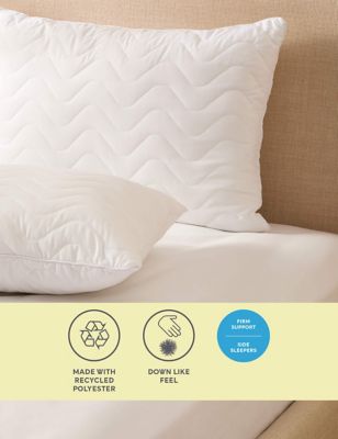 M&S 2 Pack Soft As Down Firm Pillows