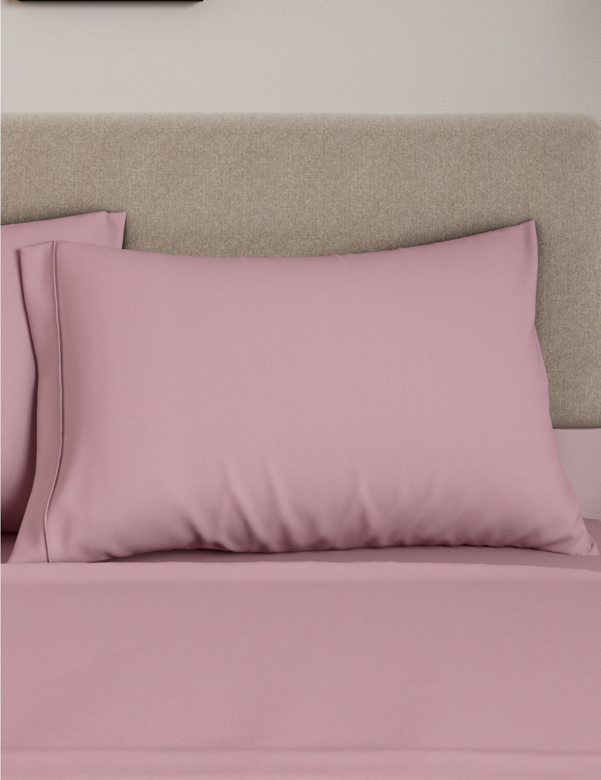 Egyptian Cotton 230 Thread Count Standard Pillowcase Pink