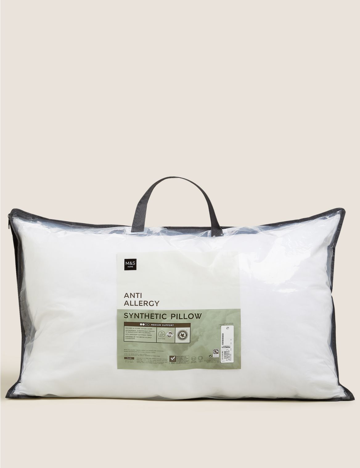 Anti Allergy Medium Pillow white