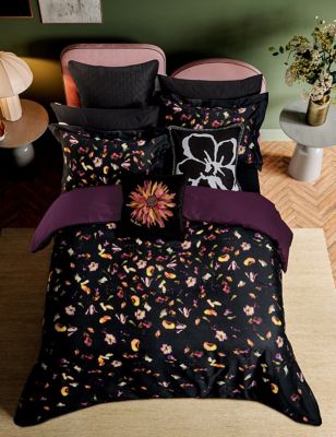 Ted Baker Pure Cotton Scattered Floral Bedding Set - DBL - Multi, Multi