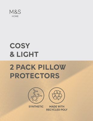 M&S 2 Pack Cosy & Light Pillow Protectors