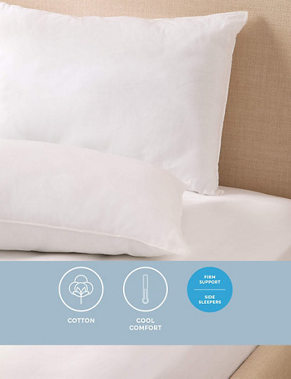 M&S Collection 2Pk Comfortably Cool Pillows - 1Size - White, White