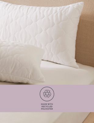 M&S 2pk Simply Soft Pillow Protectors - White, White