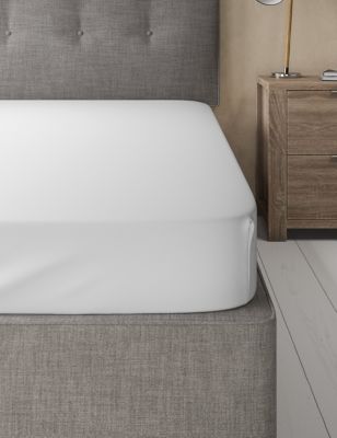 M&S Egyptian Cotton 400 Thread Count Sateen Fitted Sheet