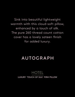 M&S Autograph Touch of Silk Firm Pillow