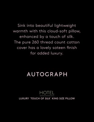 M&S Autograph Touch of Silk Medium King Size Pillow