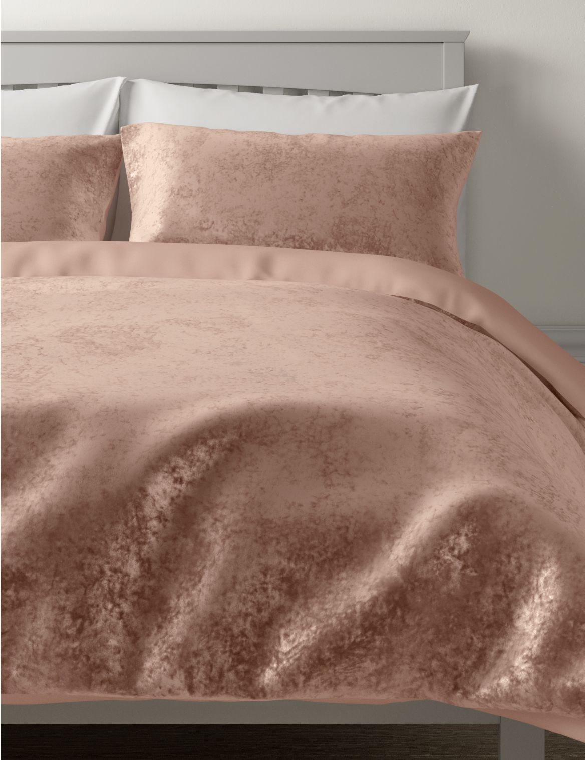 Velvet Bedding Set pink