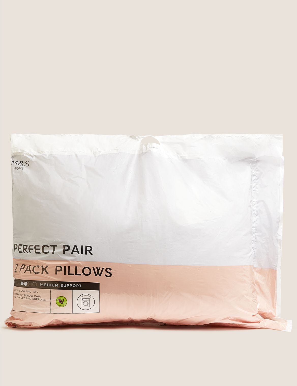 2 Pack Perfect Pair Pillows white