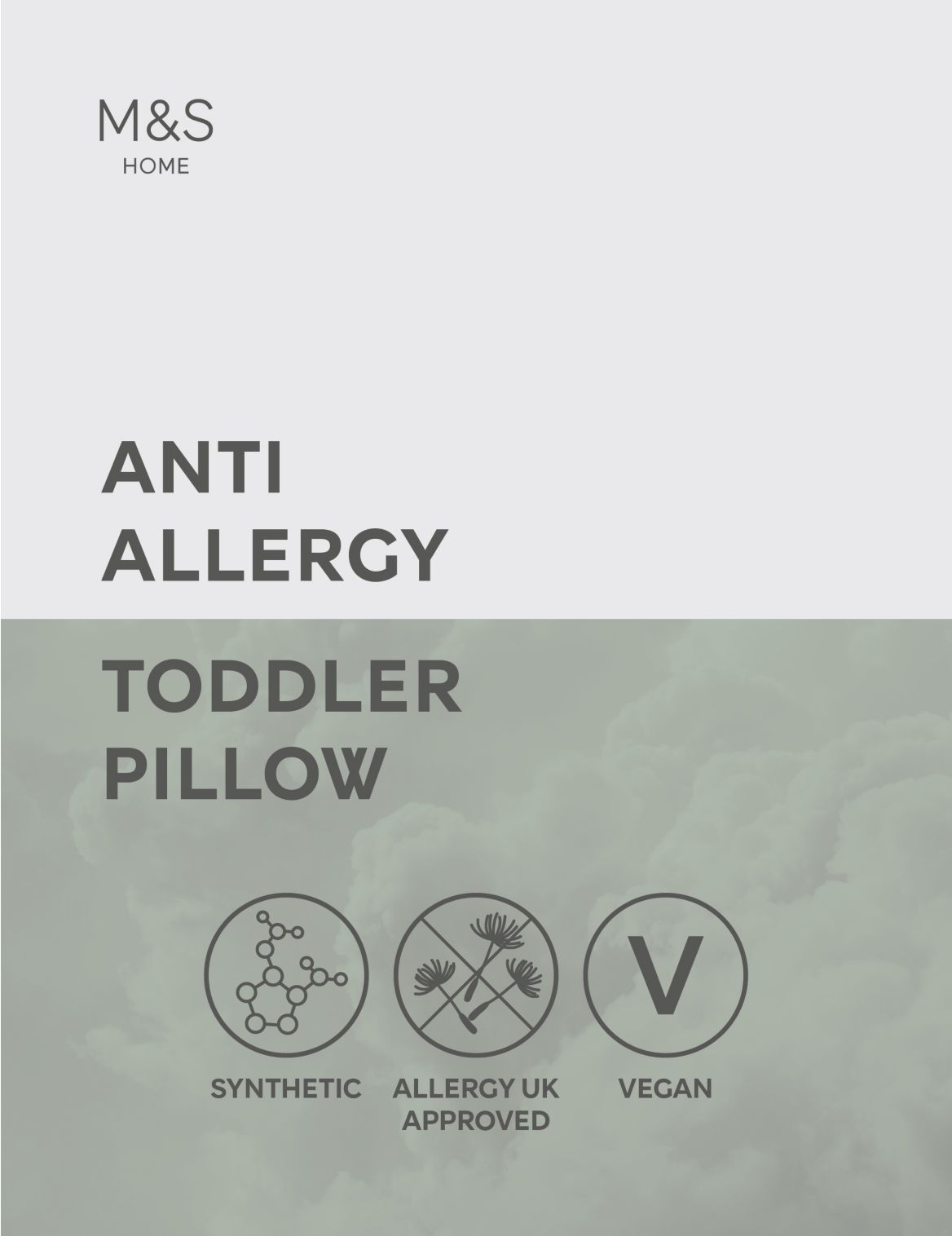Anti Allergy Toddler Pillow white