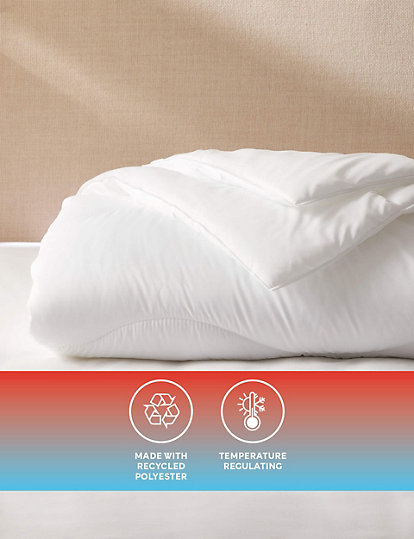 Body Sensor™ Body Temperature Control 7.5 Tog Duvet - Sgl - White, White