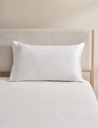 M&S Collection Pure Silk Pillowcase - 1Size - White, White