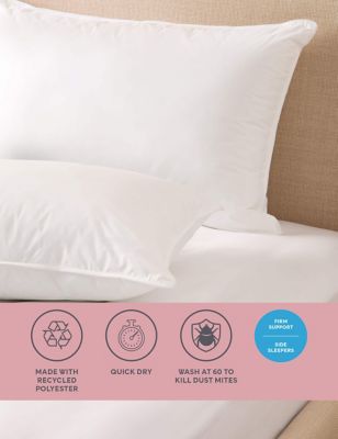 M&S 2 Pack Supremely Washable Firm Pillows