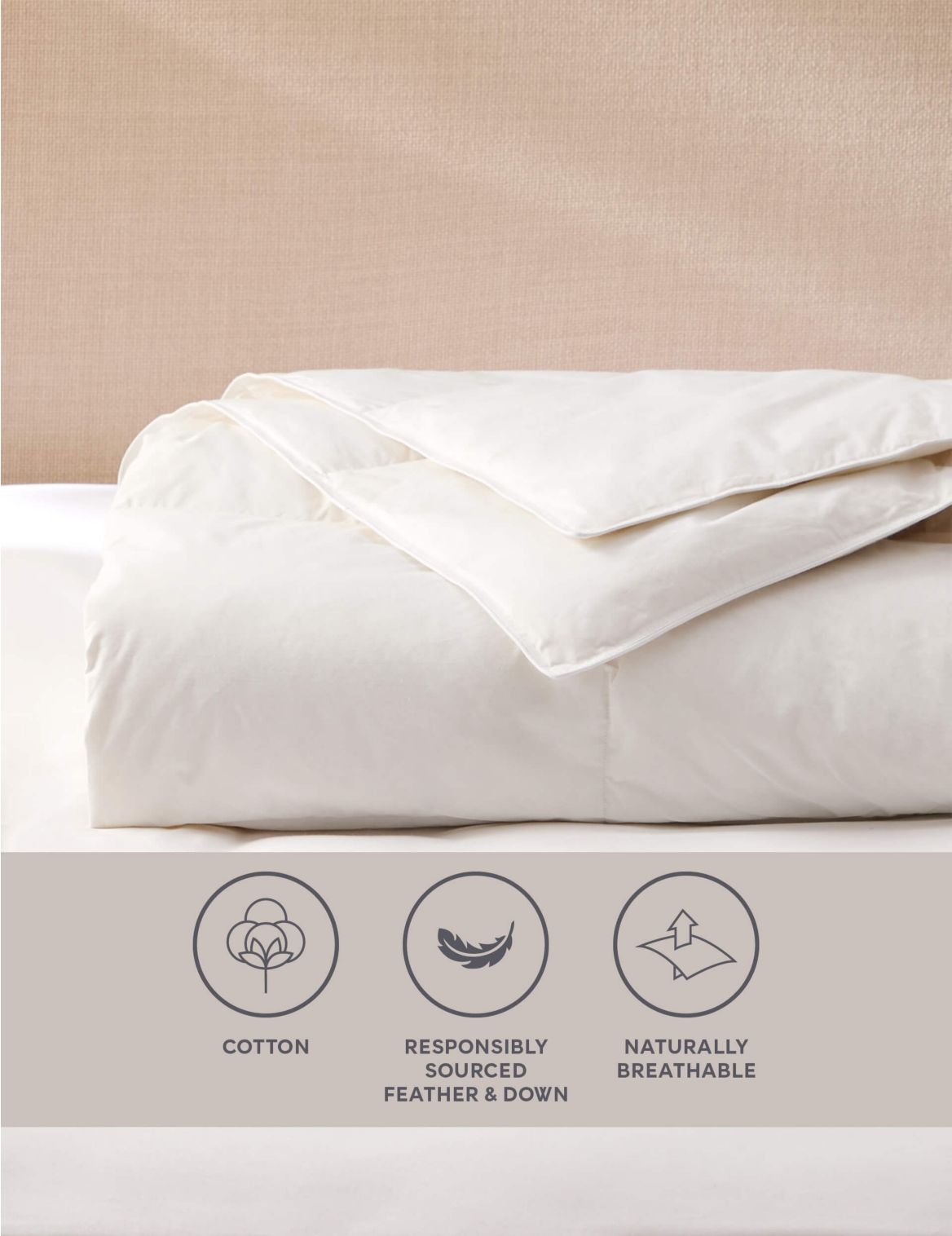 Duck Feather & Down 4.5 Tog Duvet white