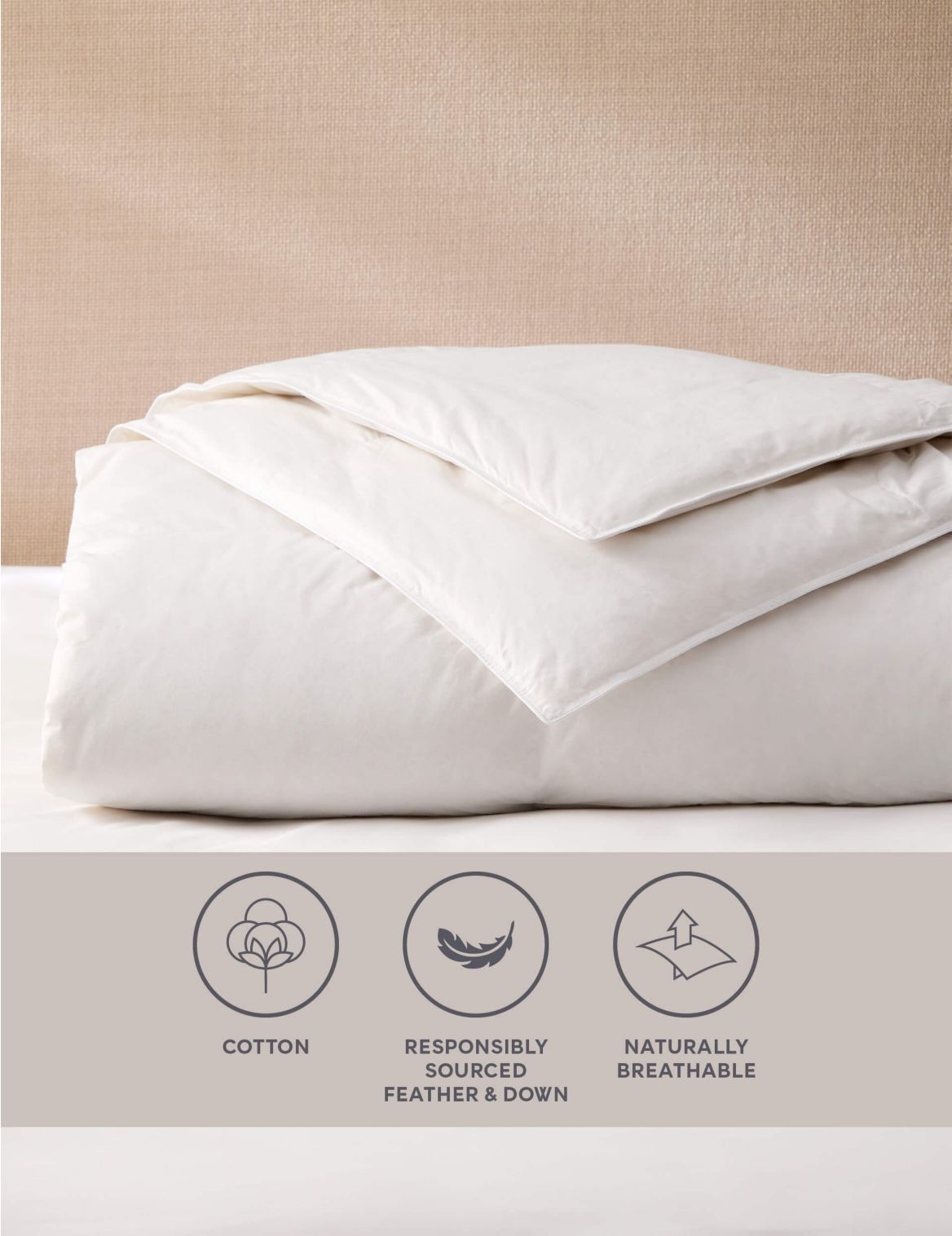Duck Feather & Down 10.5 Tog Duvet white