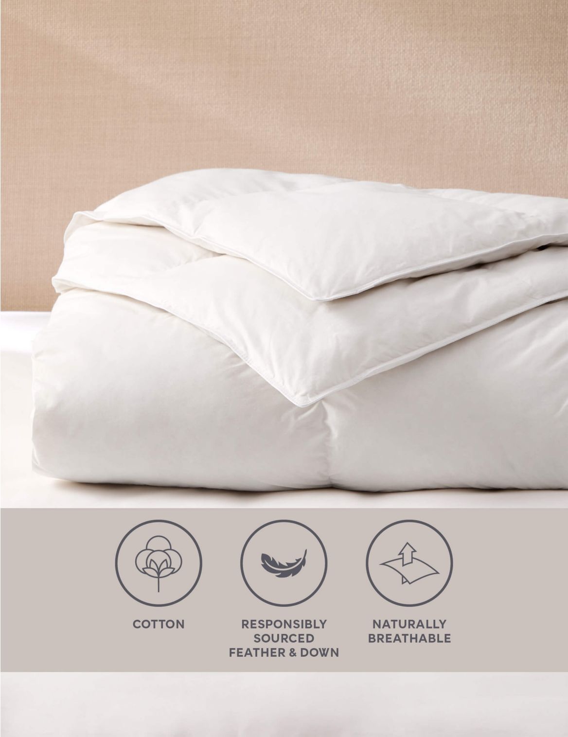 Duck Feather & Down 13.5 Tog Duvet white
