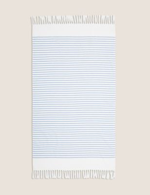 M&S Cotton Rich Striped Hammam Beach Towel