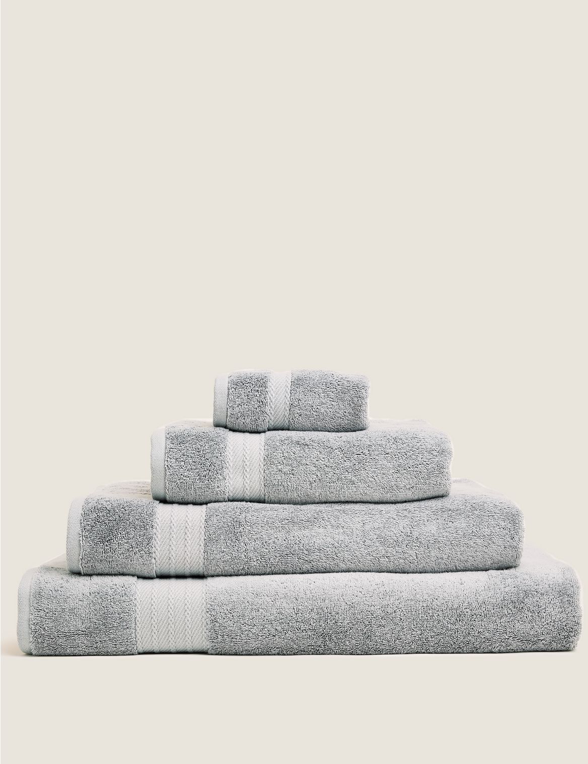 Plush Organic Cotton Towel grey