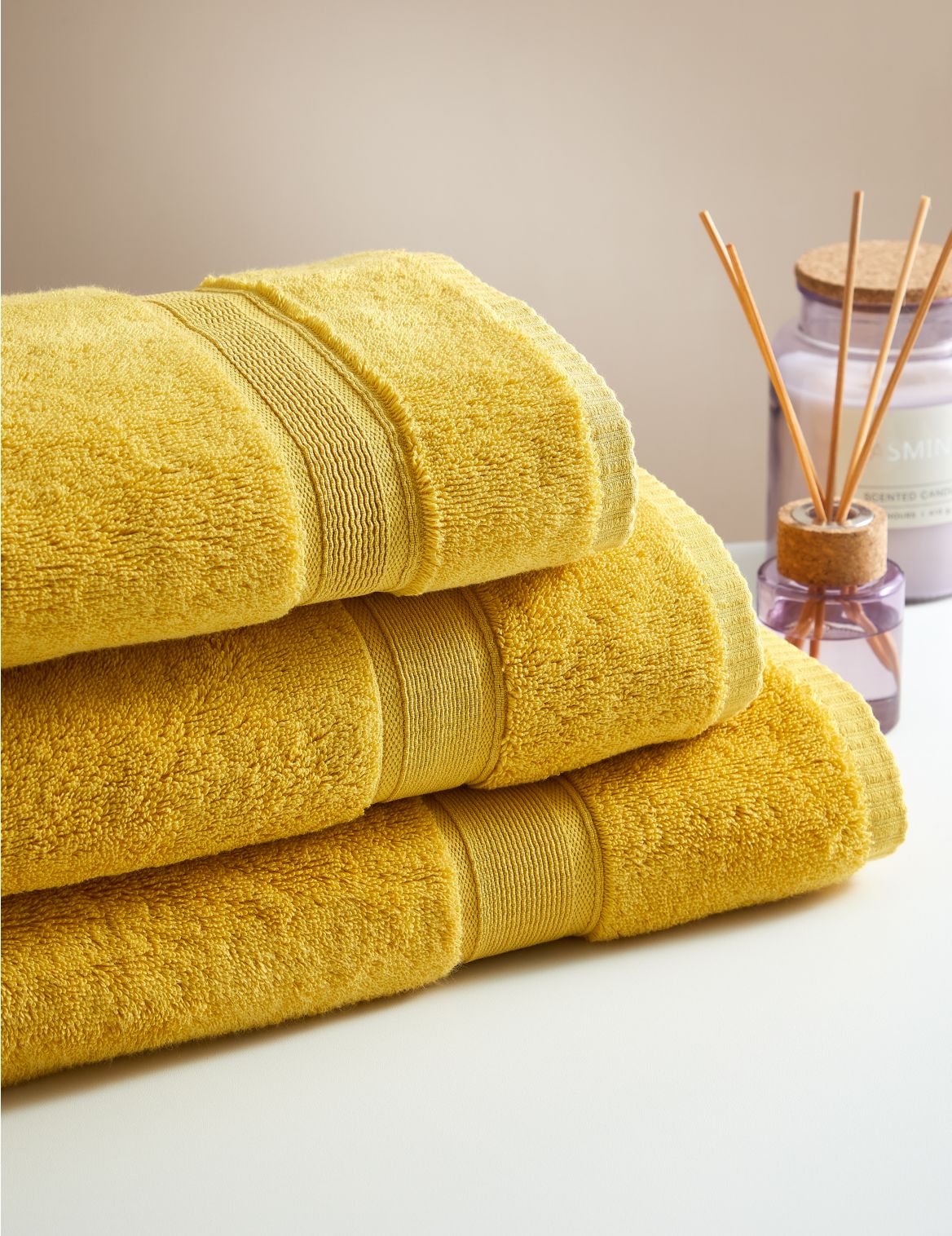 Super Soft Pure Cotton Towel yellow