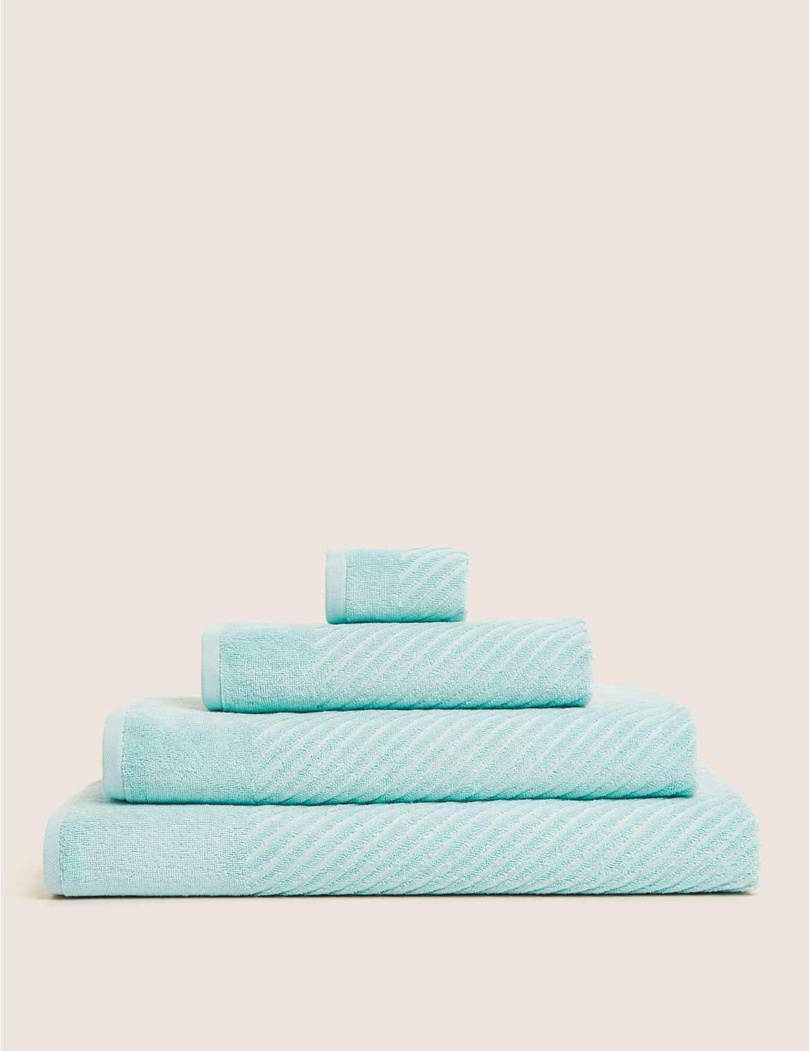 Cotton Rich Plush Quick Dry Towel blue
