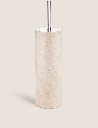 M&S Collection Marble Toilet Brush - 1Size - Cream, Cream