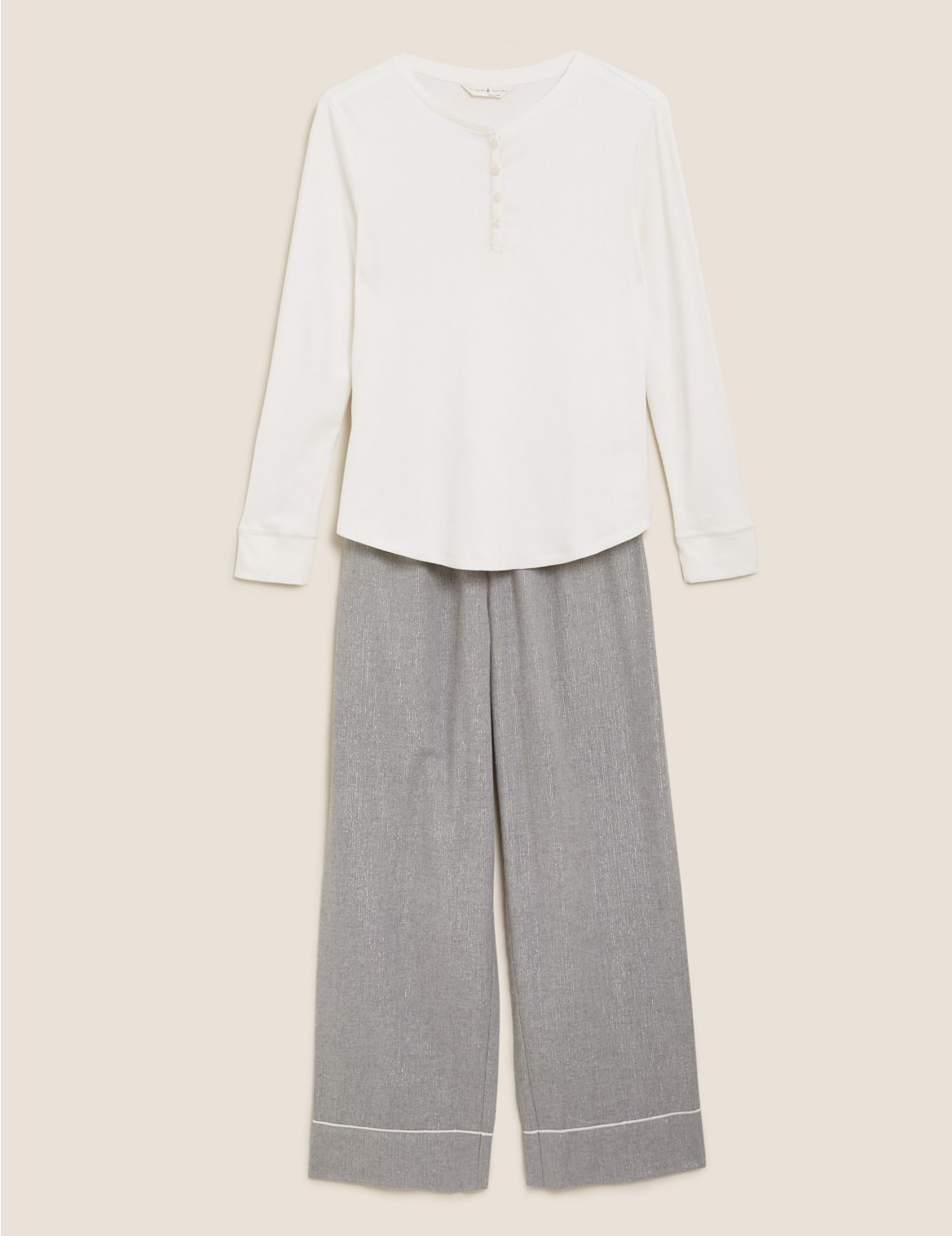 Cotton Pyjama Set grey