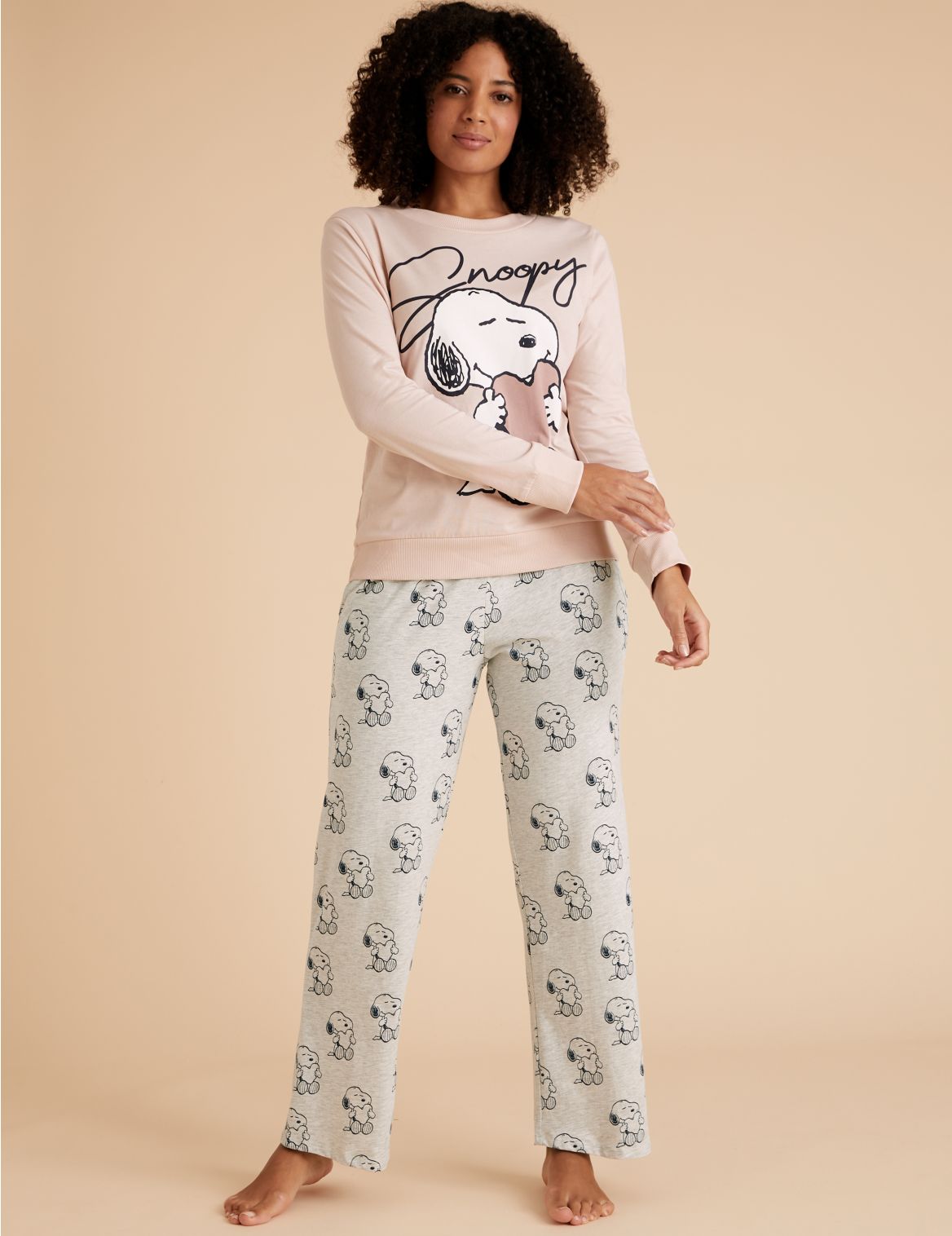 Cotton Snoopy&trade; Pyjama Set pink