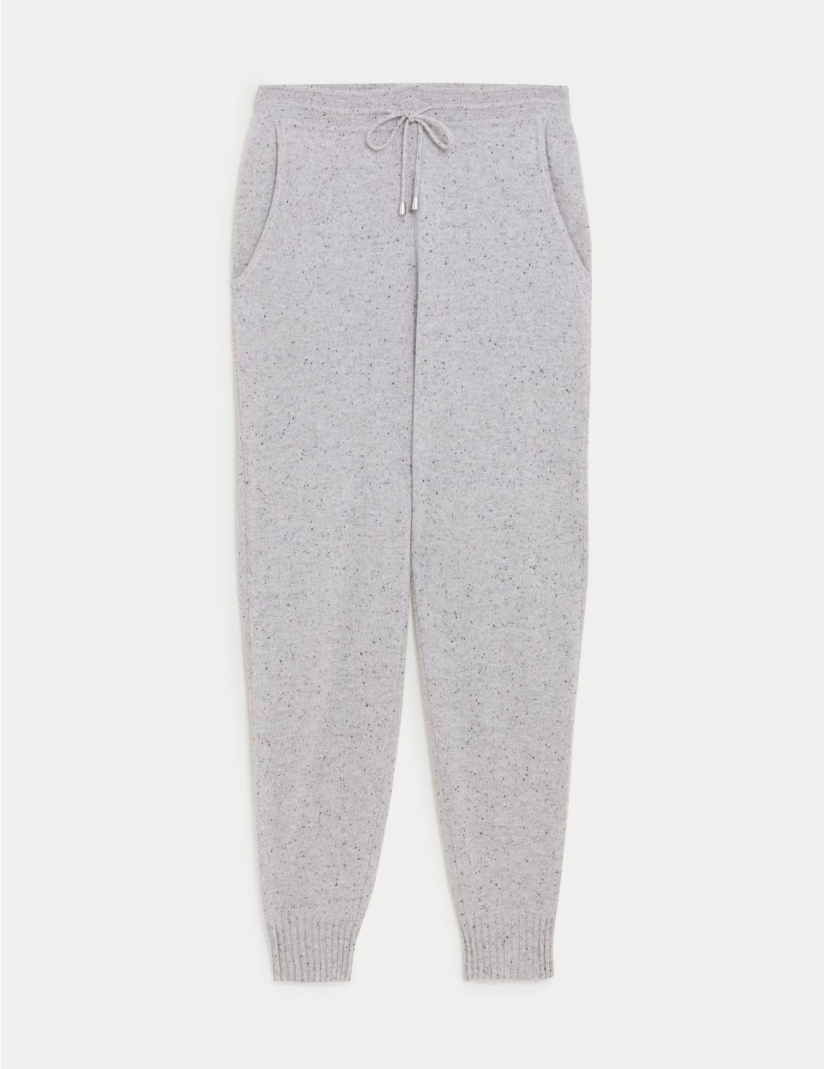 Pure Cashmere Textured Joggers grey